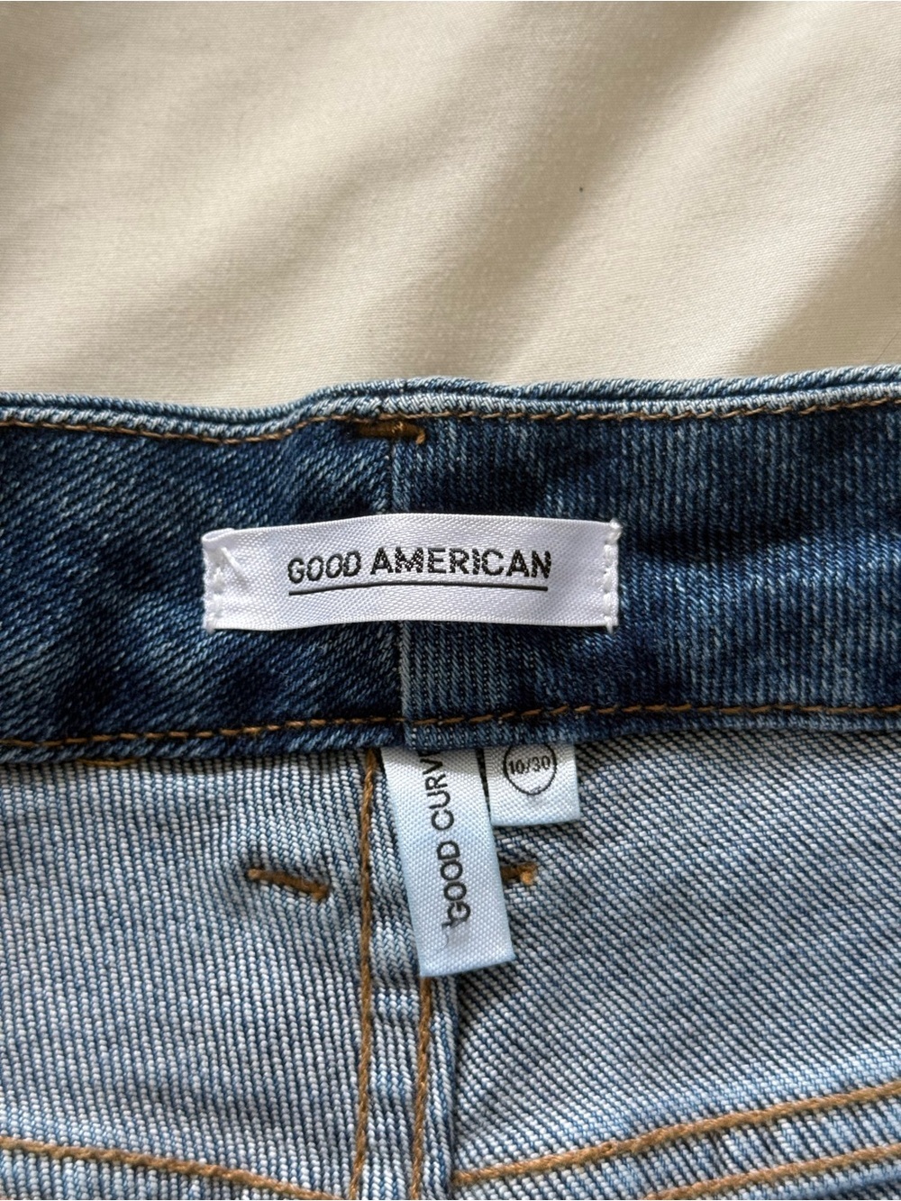 Good American High-Rise Indigo Straight Jeans - Picture 4 of 4